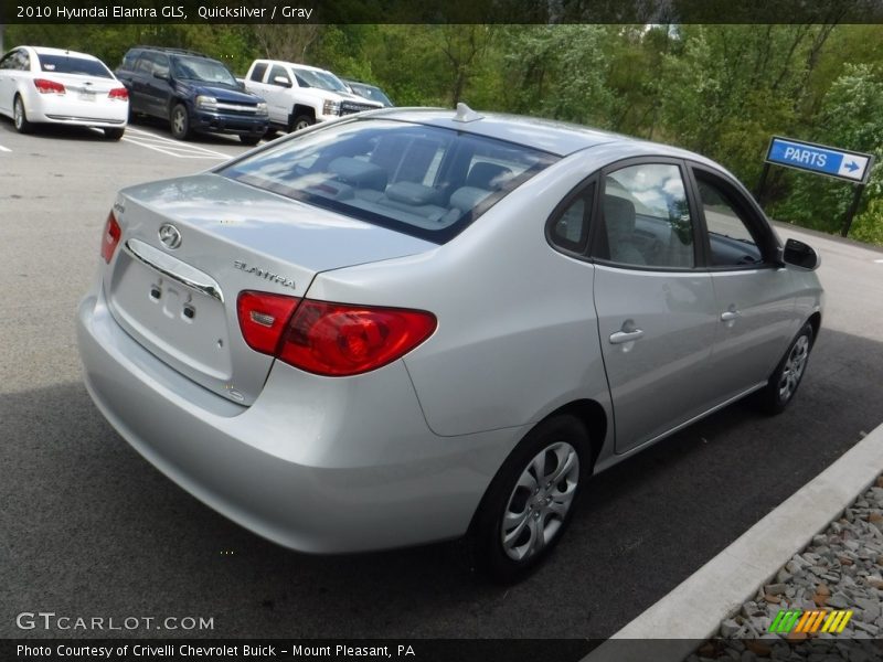 Quicksilver / Gray 2010 Hyundai Elantra GLS
