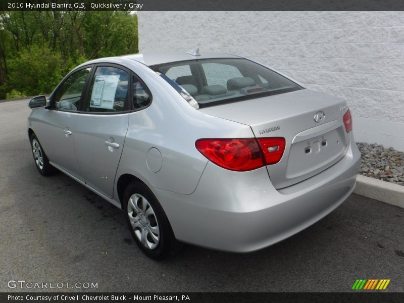 Quicksilver / Gray 2010 Hyundai Elantra GLS