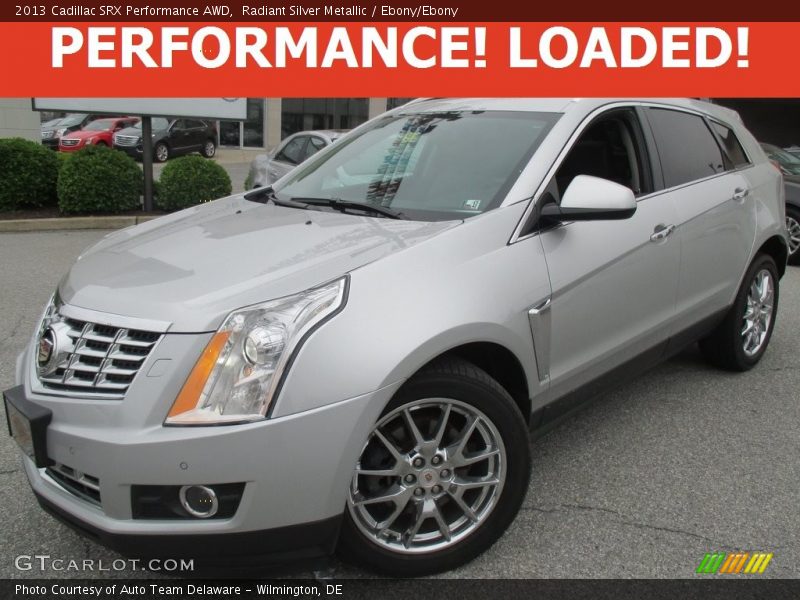 Radiant Silver Metallic / Ebony/Ebony 2013 Cadillac SRX Performance AWD