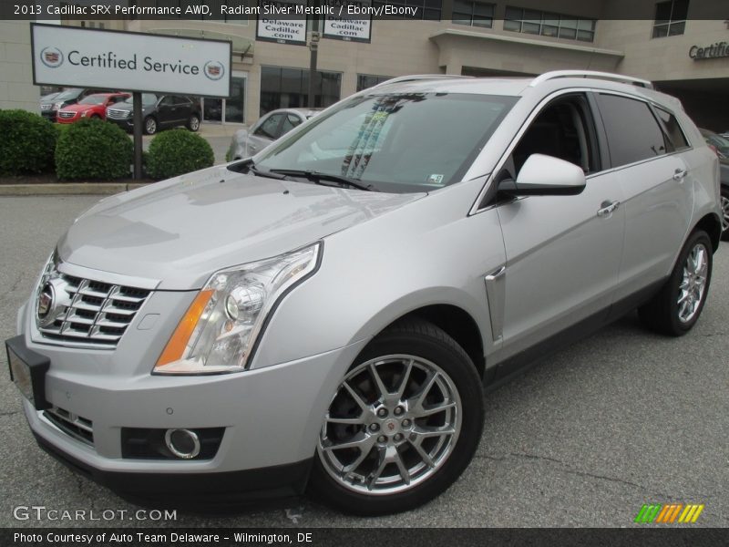 Radiant Silver Metallic / Ebony/Ebony 2013 Cadillac SRX Performance AWD