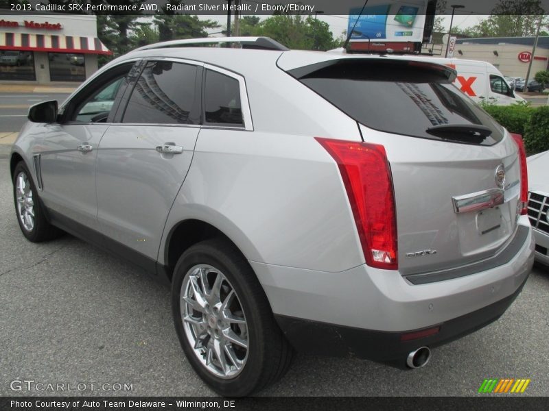 Radiant Silver Metallic / Ebony/Ebony 2013 Cadillac SRX Performance AWD