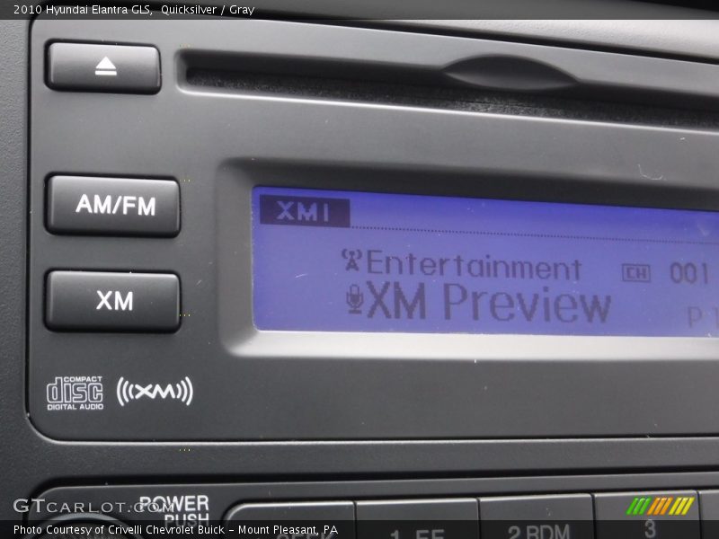 Quicksilver / Gray 2010 Hyundai Elantra GLS