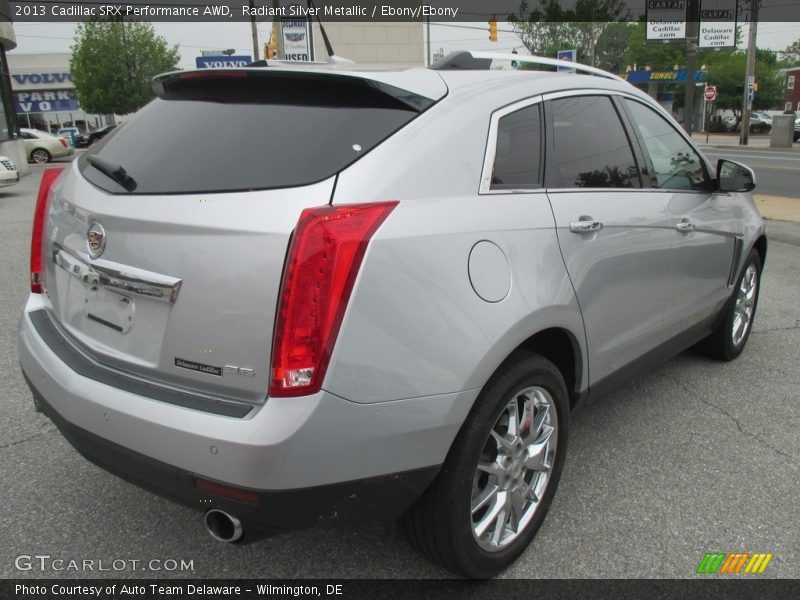 Radiant Silver Metallic / Ebony/Ebony 2013 Cadillac SRX Performance AWD