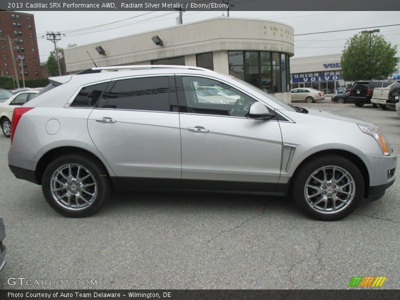 Radiant Silver Metallic / Ebony/Ebony 2013 Cadillac SRX Performance AWD