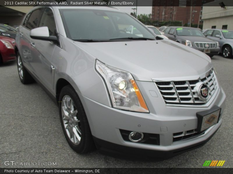 Radiant Silver Metallic / Ebony/Ebony 2013 Cadillac SRX Performance AWD