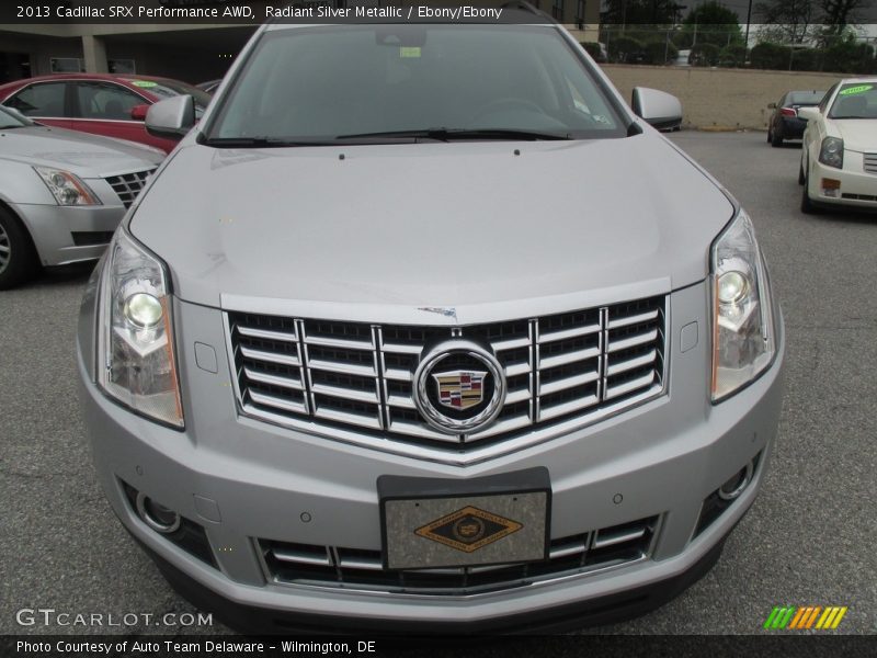 Radiant Silver Metallic / Ebony/Ebony 2013 Cadillac SRX Performance AWD