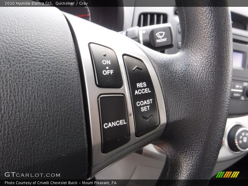 Quicksilver / Gray 2010 Hyundai Elantra GLS