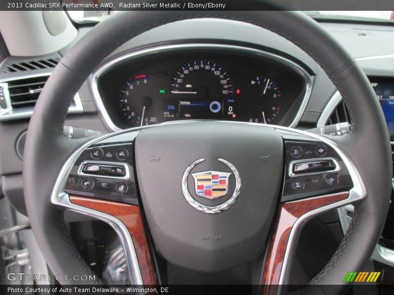 Radiant Silver Metallic / Ebony/Ebony 2013 Cadillac SRX Performance AWD