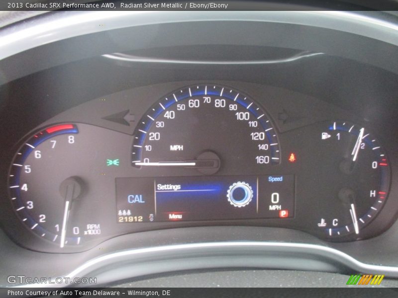 Radiant Silver Metallic / Ebony/Ebony 2013 Cadillac SRX Performance AWD