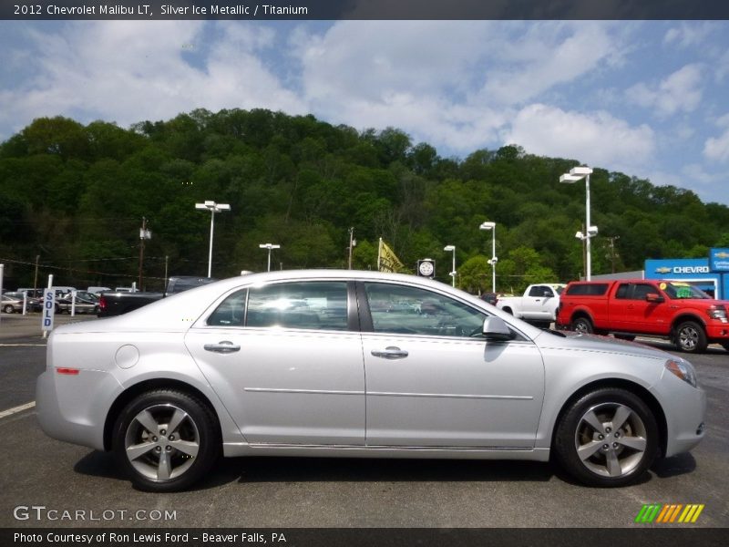 Silver Ice Metallic / Titanium 2012 Chevrolet Malibu LT