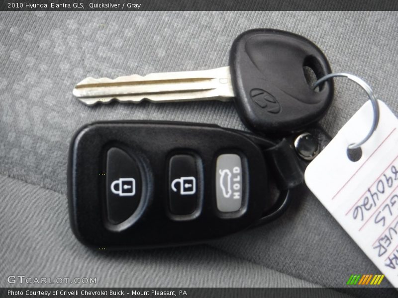 Quicksilver / Gray 2010 Hyundai Elantra GLS