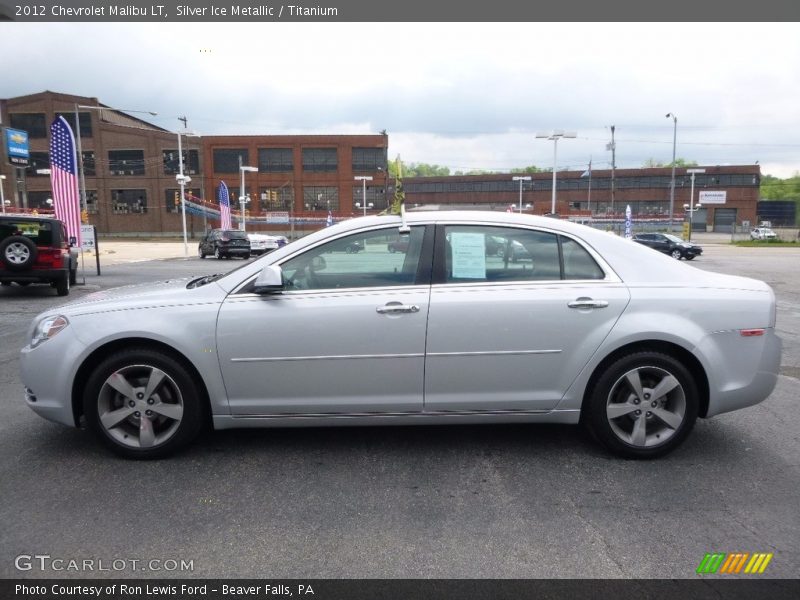 Silver Ice Metallic / Titanium 2012 Chevrolet Malibu LT