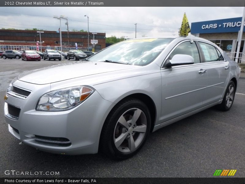 Silver Ice Metallic / Titanium 2012 Chevrolet Malibu LT