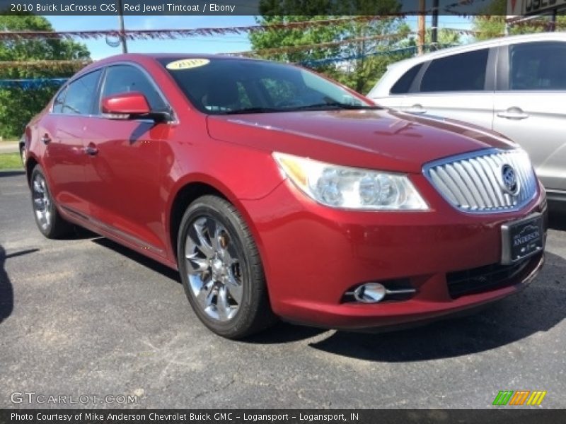 Red Jewel Tintcoat / Ebony 2010 Buick LaCrosse CXS