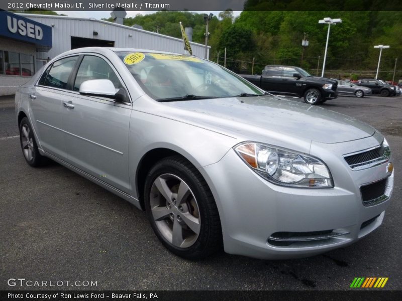 Silver Ice Metallic / Titanium 2012 Chevrolet Malibu LT
