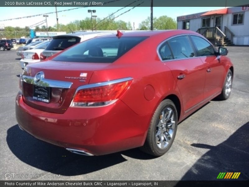 Red Jewel Tintcoat / Ebony 2010 Buick LaCrosse CXS