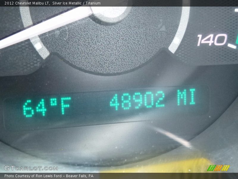 Silver Ice Metallic / Titanium 2012 Chevrolet Malibu LT