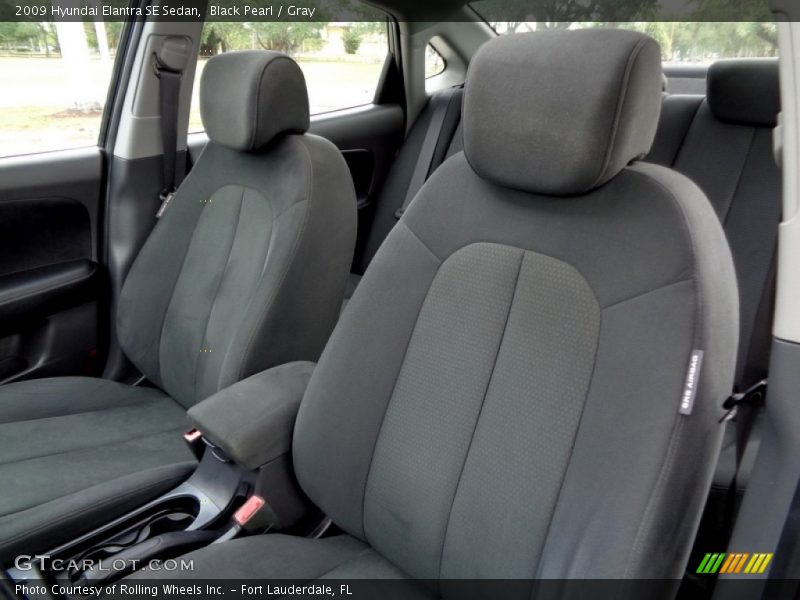 Black Pearl / Gray 2009 Hyundai Elantra SE Sedan