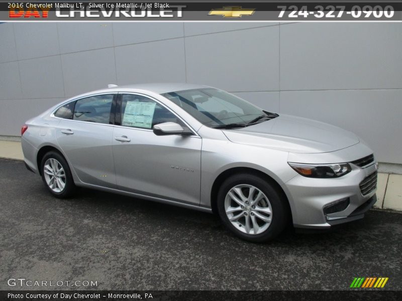 Silver Ice Metallic / Jet Black 2016 Chevrolet Malibu LT