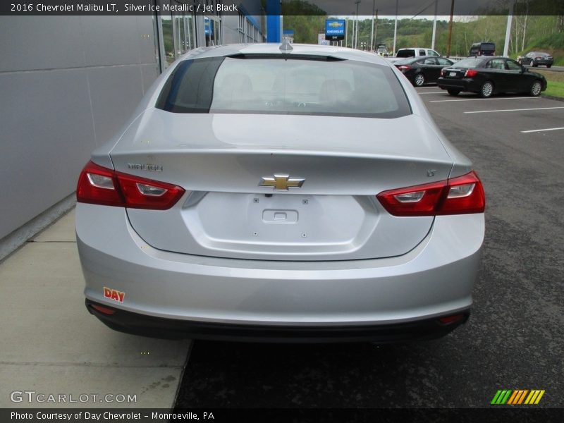 Silver Ice Metallic / Jet Black 2016 Chevrolet Malibu LT