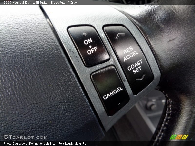 Black Pearl / Gray 2009 Hyundai Elantra SE Sedan