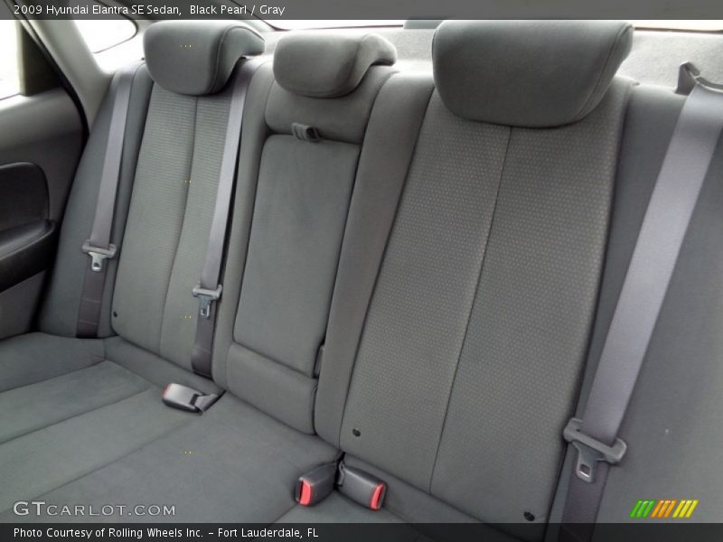Black Pearl / Gray 2009 Hyundai Elantra SE Sedan