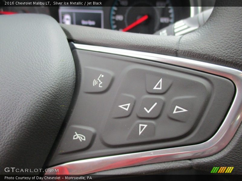 Silver Ice Metallic / Jet Black 2016 Chevrolet Malibu LT