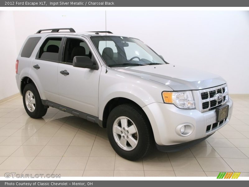 Ingot Silver Metallic / Charcoal Black 2012 Ford Escape XLT