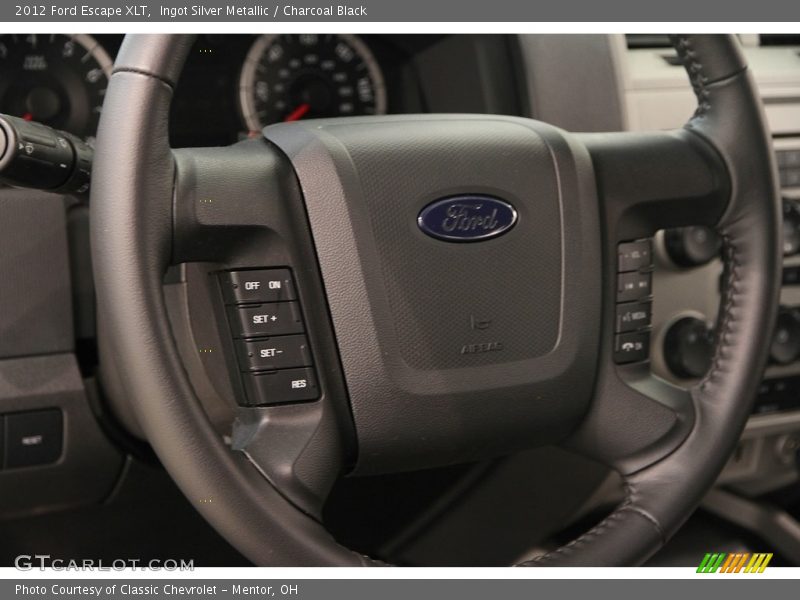 Ingot Silver Metallic / Charcoal Black 2012 Ford Escape XLT