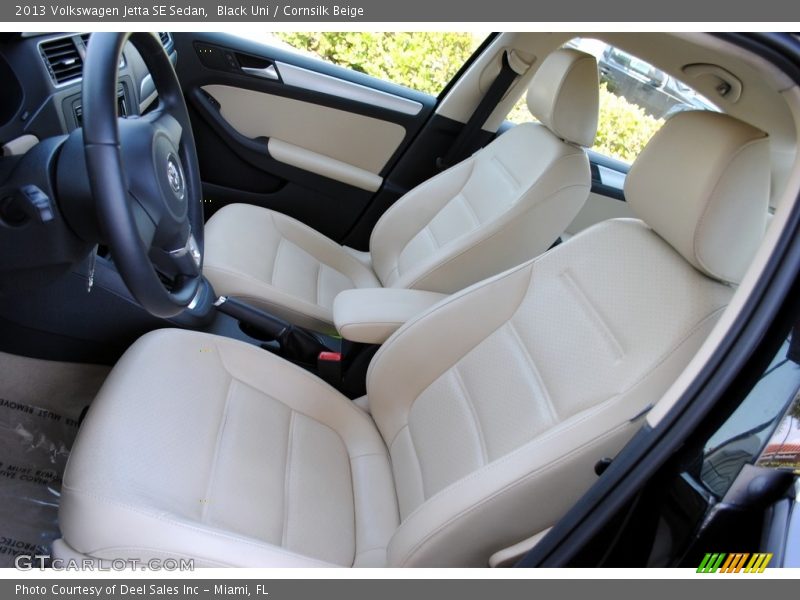 Black Uni / Cornsilk Beige 2013 Volkswagen Jetta SE Sedan