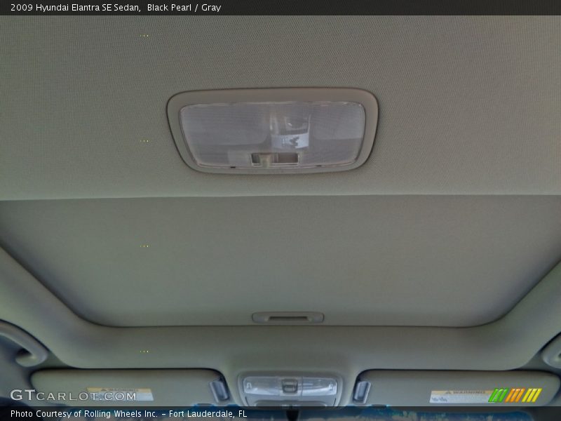 Black Pearl / Gray 2009 Hyundai Elantra SE Sedan