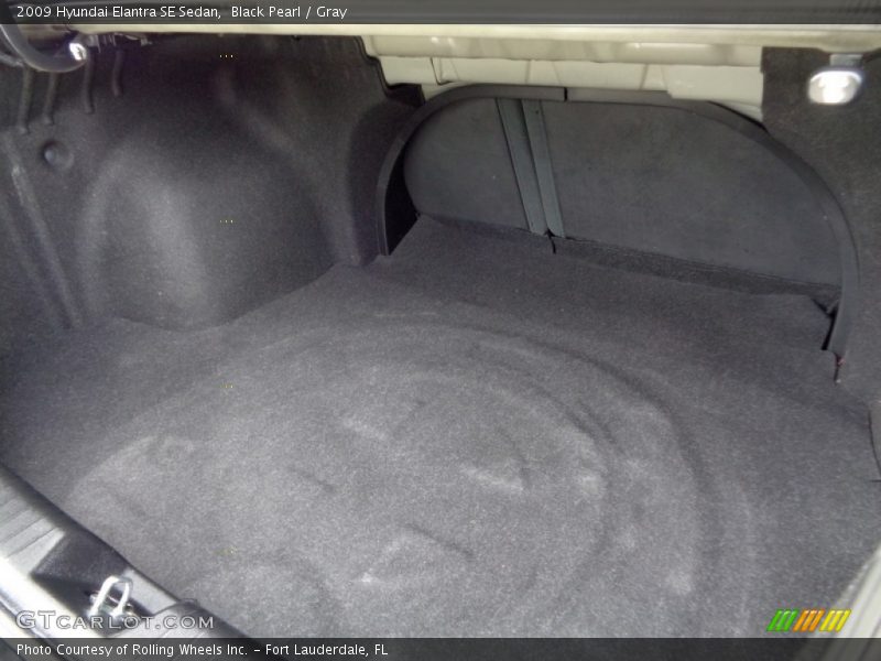 Black Pearl / Gray 2009 Hyundai Elantra SE Sedan