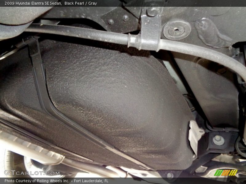 Black Pearl / Gray 2009 Hyundai Elantra SE Sedan