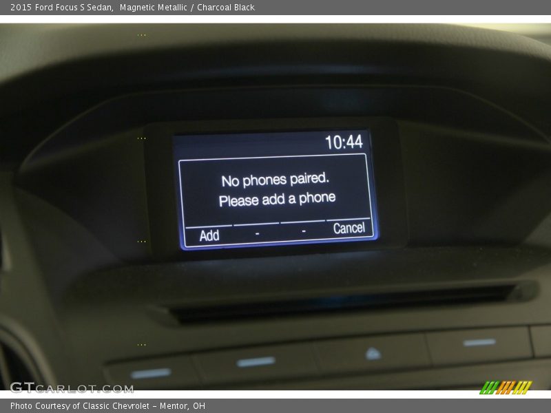 Magnetic Metallic / Charcoal Black 2015 Ford Focus S Sedan