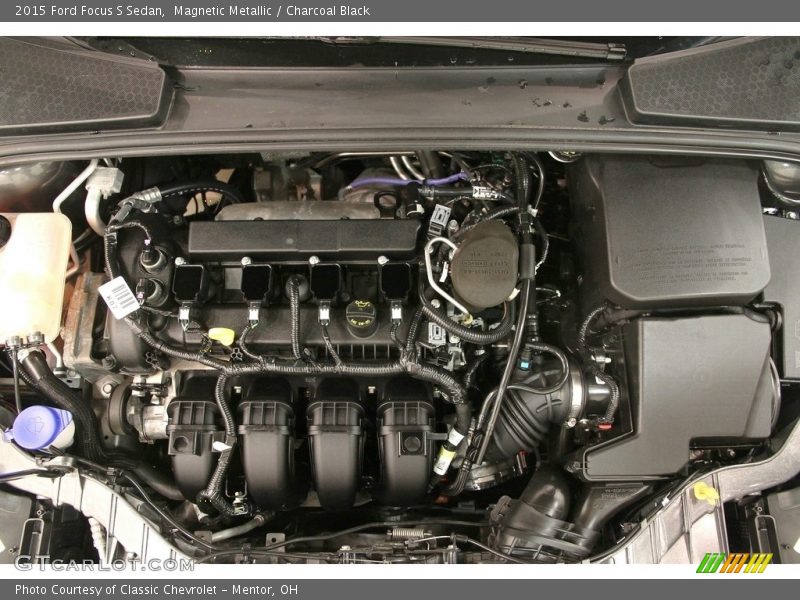 Magnetic Metallic / Charcoal Black 2015 Ford Focus S Sedan