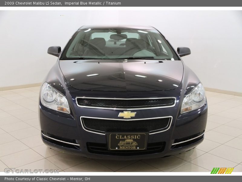 Imperial Blue Metallic / Titanium 2009 Chevrolet Malibu LS Sedan