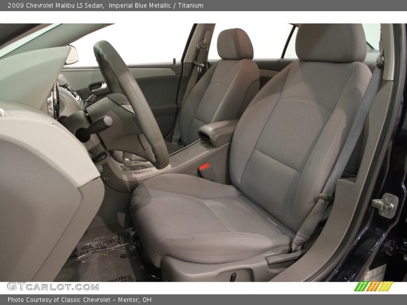 Imperial Blue Metallic / Titanium 2009 Chevrolet Malibu LS Sedan