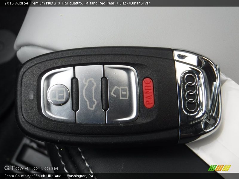 Misano Red Pearl / Black/Lunar Silver 2015 Audi S4 Premium Plus 3.0 TFSI quattro
