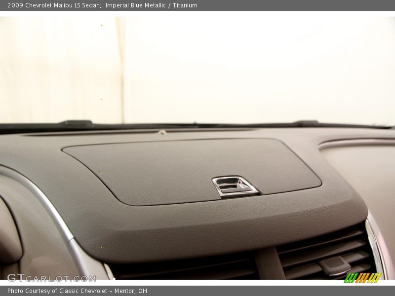 Imperial Blue Metallic / Titanium 2009 Chevrolet Malibu LS Sedan