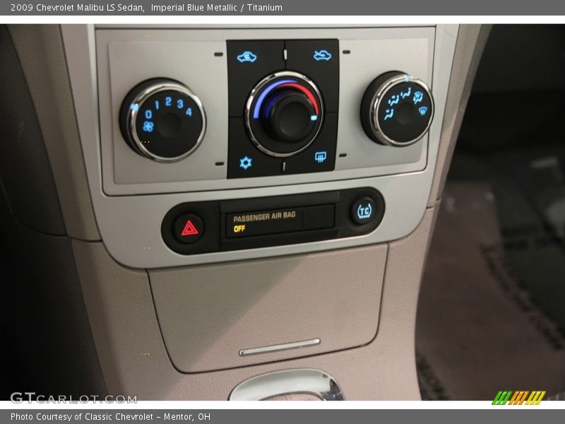 Imperial Blue Metallic / Titanium 2009 Chevrolet Malibu LS Sedan