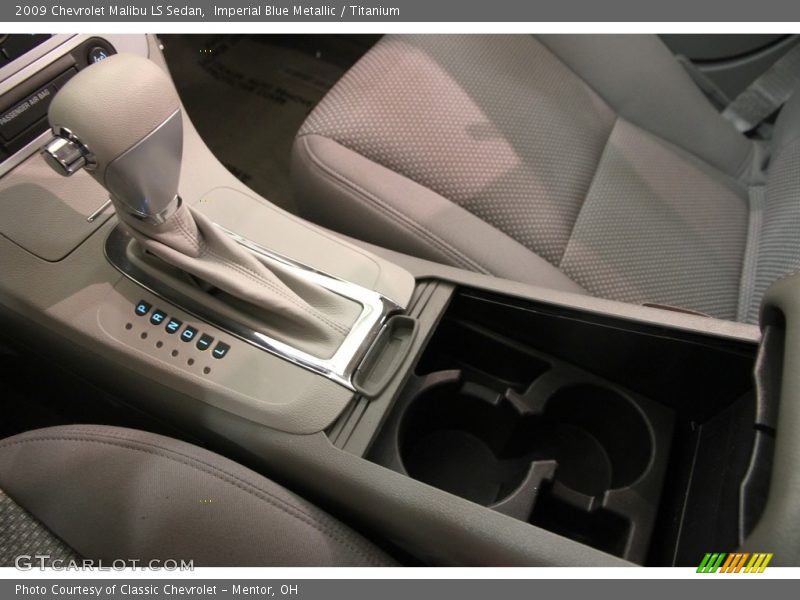 Imperial Blue Metallic / Titanium 2009 Chevrolet Malibu LS Sedan