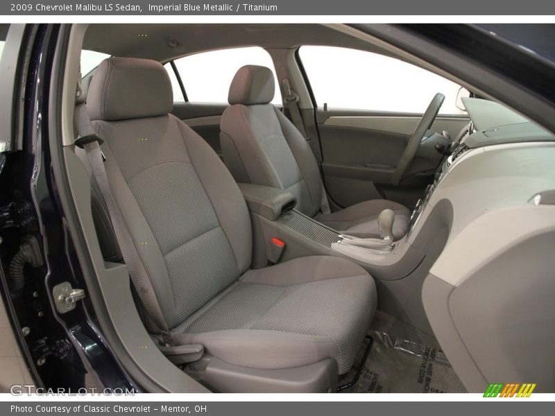 Imperial Blue Metallic / Titanium 2009 Chevrolet Malibu LS Sedan