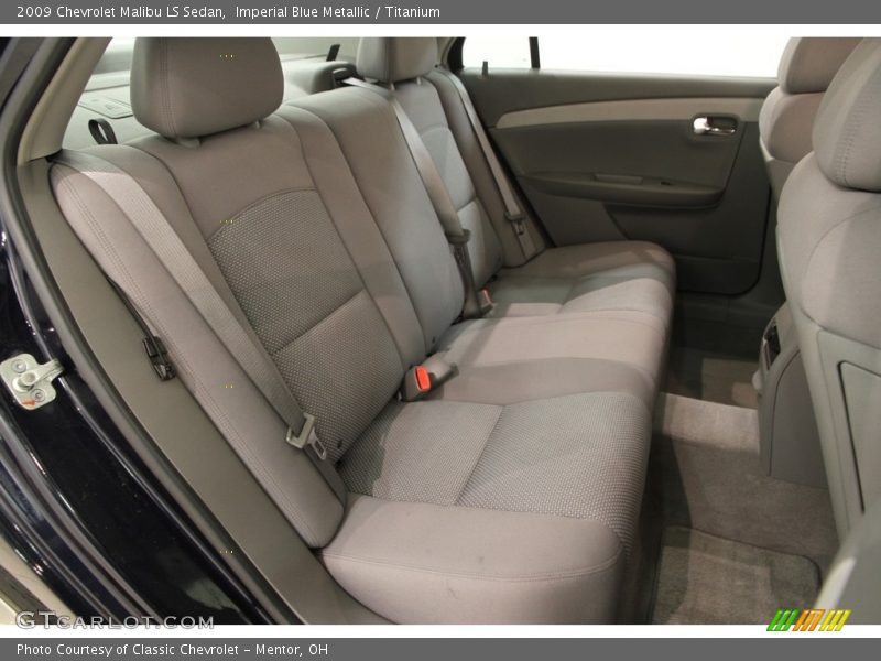 Imperial Blue Metallic / Titanium 2009 Chevrolet Malibu LS Sedan
