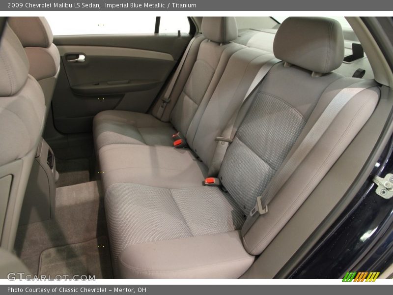 Imperial Blue Metallic / Titanium 2009 Chevrolet Malibu LS Sedan