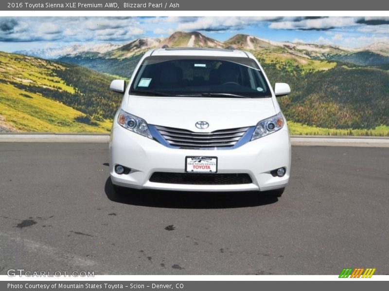 Blizzard Pearl / Ash 2016 Toyota Sienna XLE Premium AWD