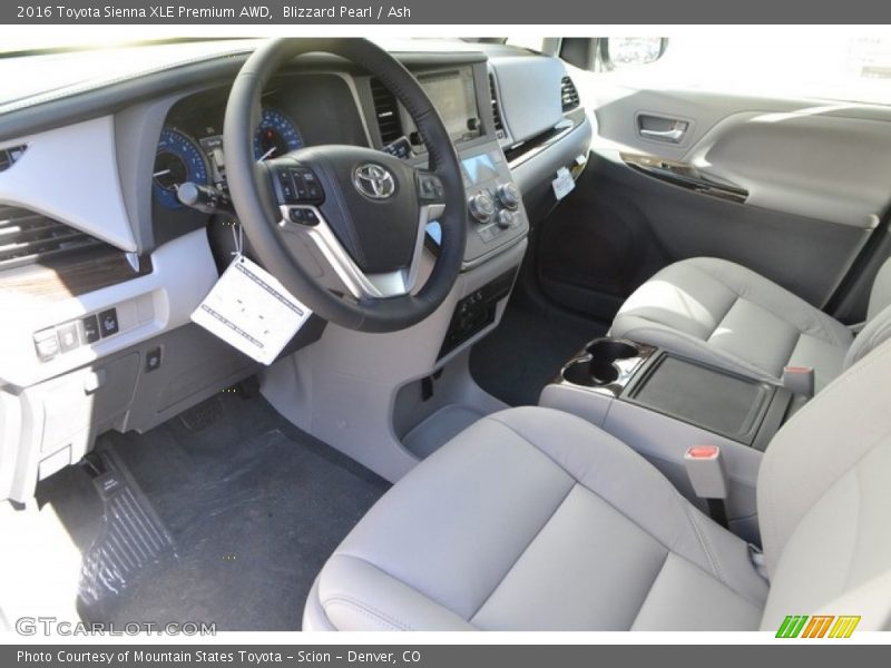 Blizzard Pearl / Ash 2016 Toyota Sienna XLE Premium AWD