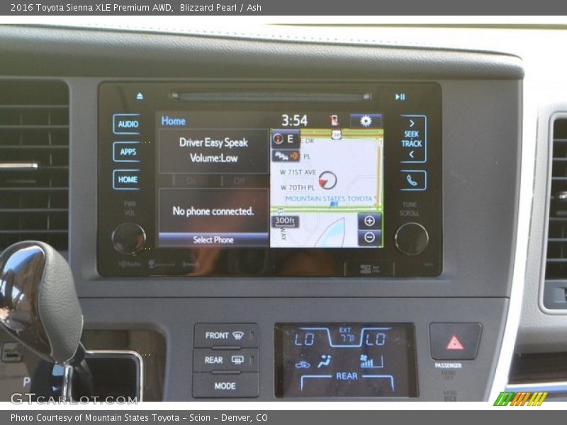 Blizzard Pearl / Ash 2016 Toyota Sienna XLE Premium AWD