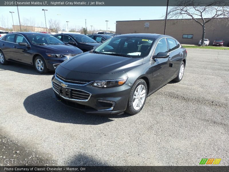 Nightfall Gray Metallic / Jet Black 2016 Chevrolet Malibu LT