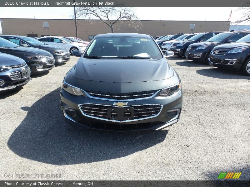 Nightfall Gray Metallic / Jet Black 2016 Chevrolet Malibu LT