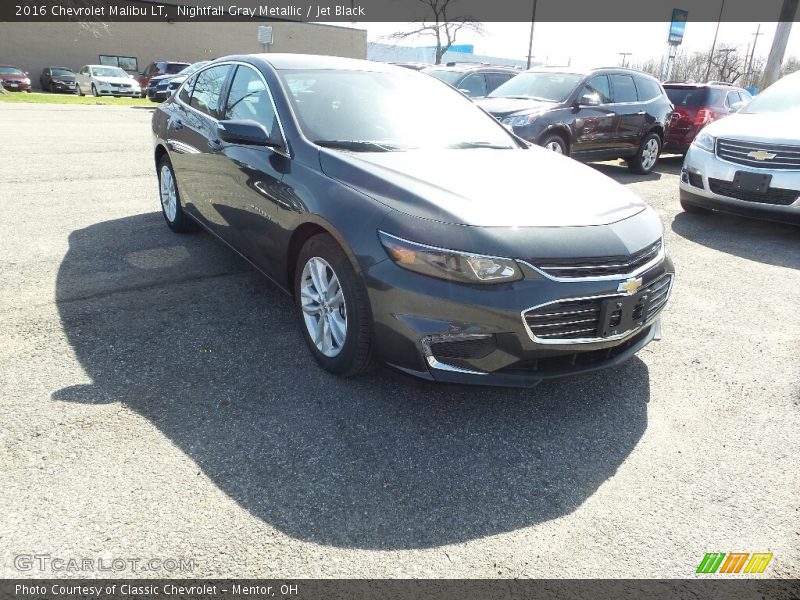 Nightfall Gray Metallic / Jet Black 2016 Chevrolet Malibu LT